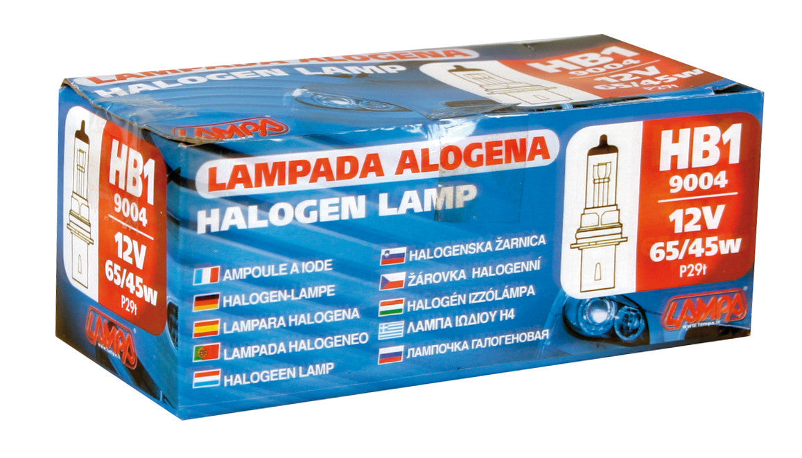 12V Lampada alogena - HB1 9004 - 65/45W - P29t - 1 pz - Scatola