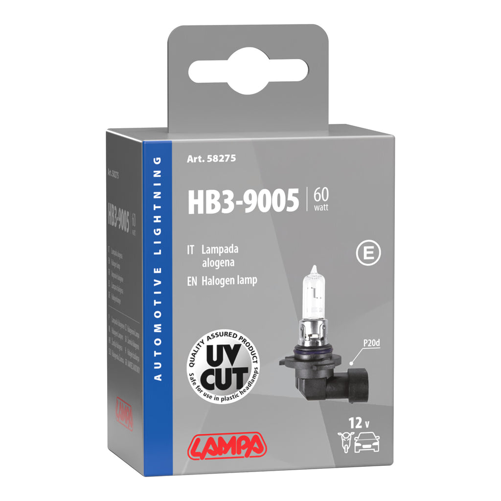 12V Lampada alogena - HB3 9005 - 60W - P20d - 1 pz - Scatola