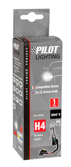 12/24V Lampadina HID Xenon 8.000K - H4 - 1 pz - Scatola - (Bi-Xenon)