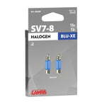 12V Lampada siluro Blu-Xe - 8x28 mm - 15W - SV7-8 - 2 pz - Scatola