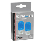 12V Lampada con zoccolo vetro Blu-Xe 2 filamenti - (W21/5W) - 21/5W - W3x16q - 2 pz - Scatola