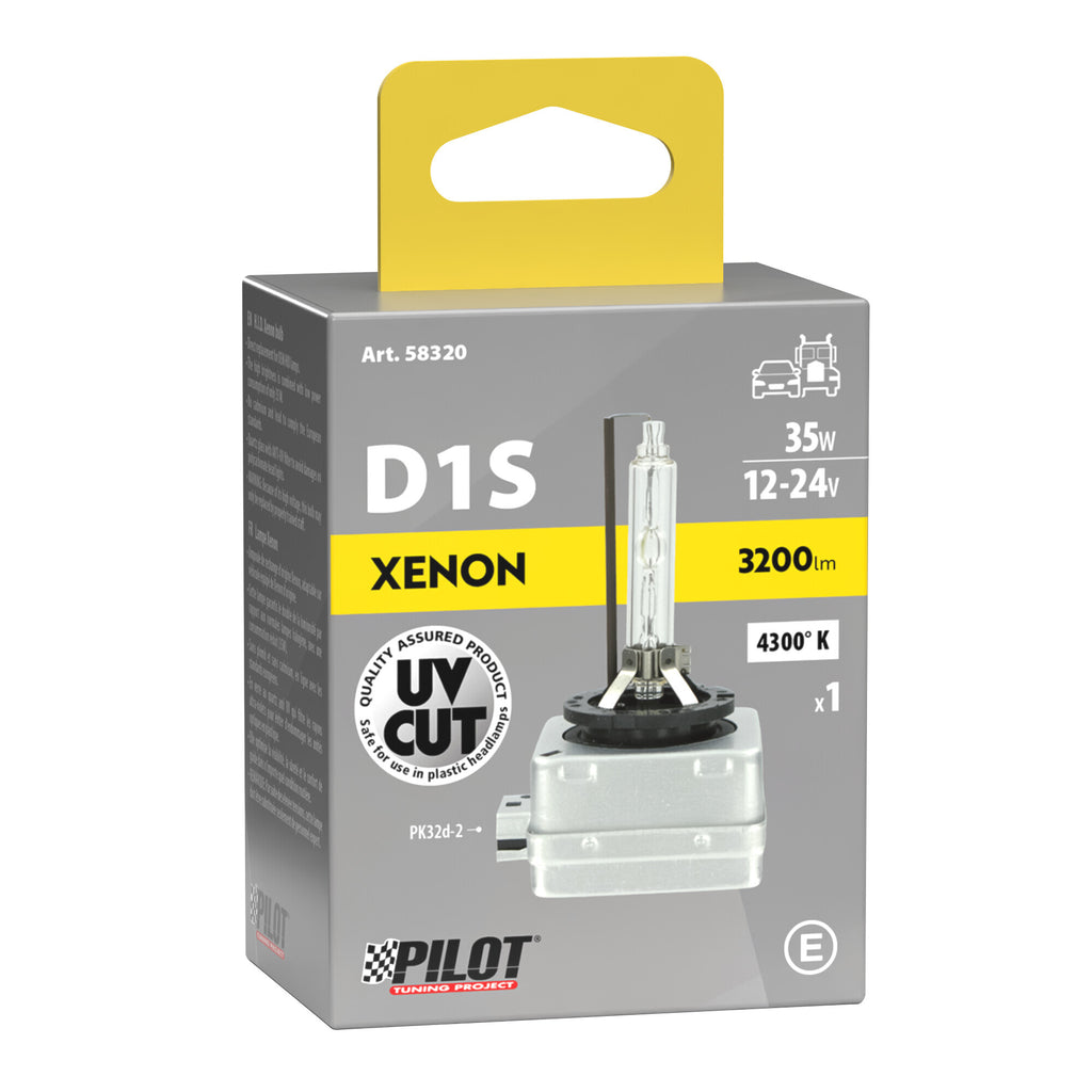 Lampada HID Xenon 4.300°K - D1S - 35W - PK32d-2 - 1 pz - Scatola