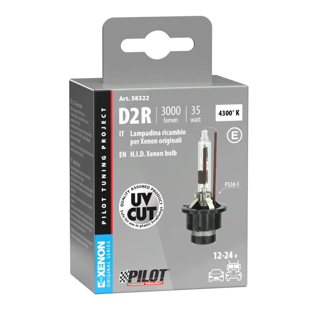 Lampada HID Xenon 4.300°K - D2R - 35W - P32d-3 - 1 pz - Scatola