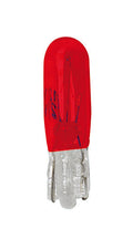12V Lampada con zoccolo vetro - (T5) - 1,2W - W2x4,6d - 2 pz - Scatola - Rosso