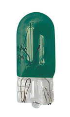12V Lampada con zoccolo vetro - (W5W) - 5W - W2,1x9,5d - 2 pz - Scatola - Verde