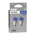 12V Blue Dyed Glass, Lampada sferica - (R5W) - 5W - BA15s - 2 pz - Scatola