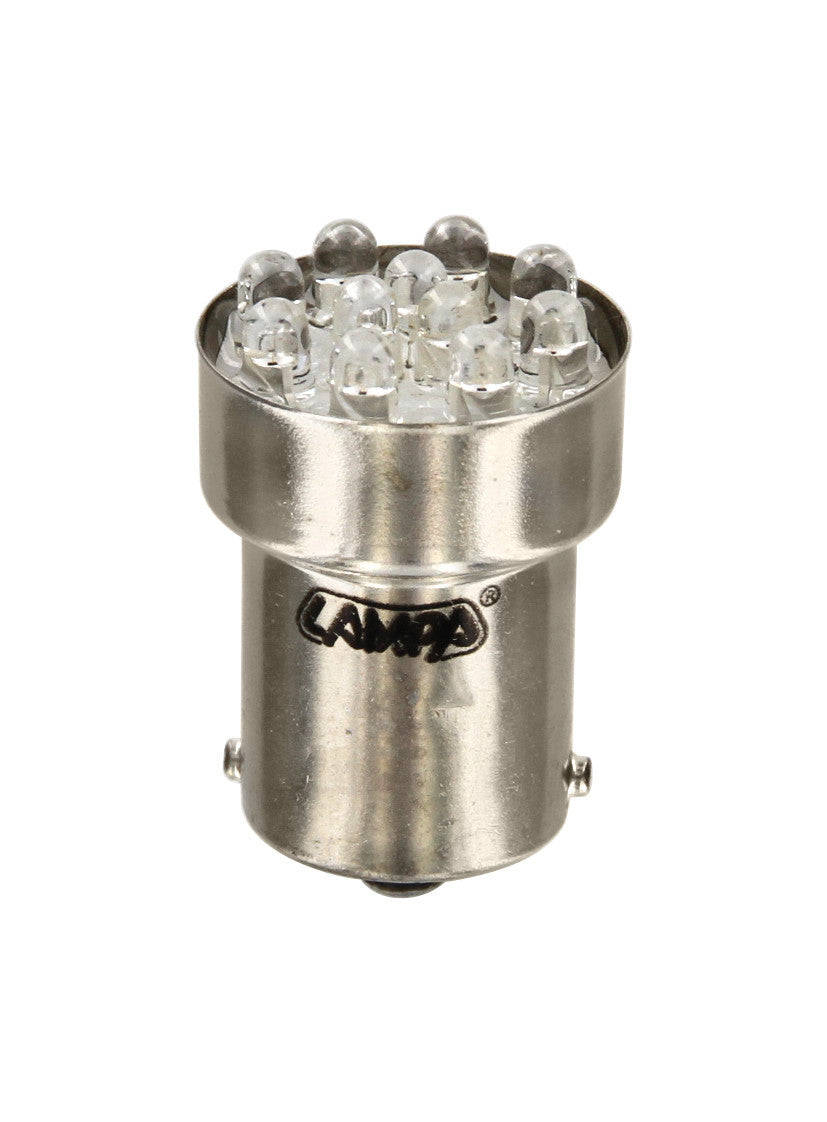 12V Lampada Multi-Led 11 Led - (R10W) - BA15s - 1 pz - Scatola - Rosso