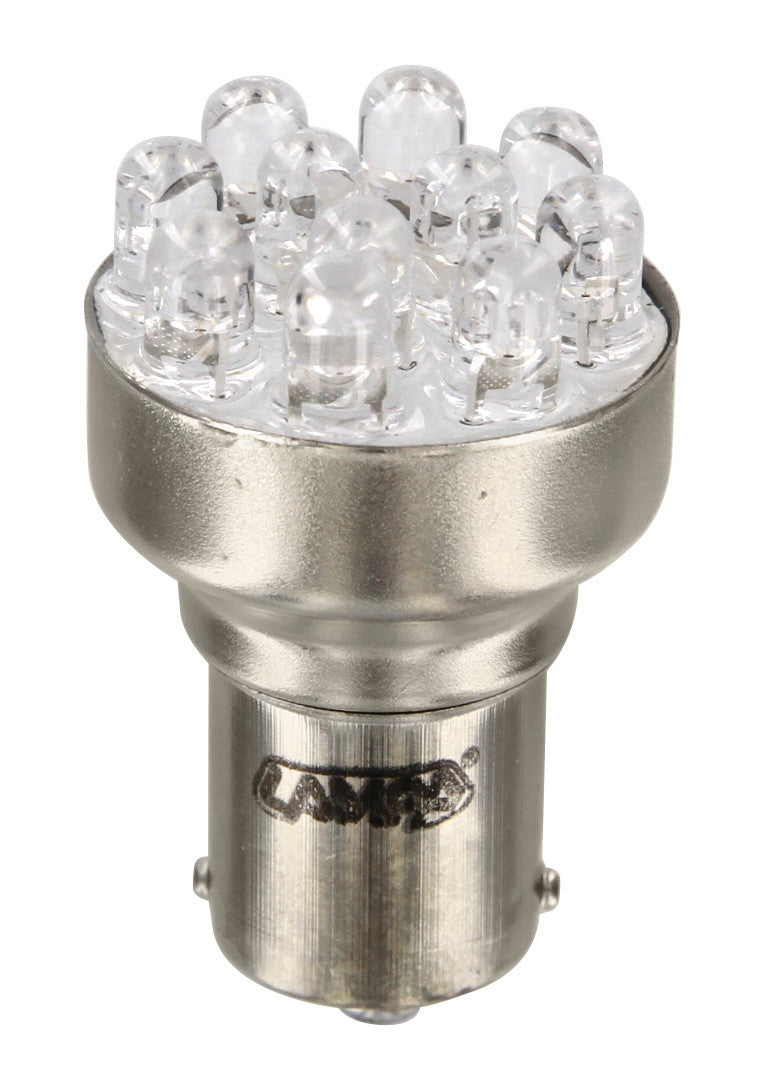 12V Lampada Multi-Led 11 Led - (P21W) - BA15s - 1 pz - Scatola - Rosso