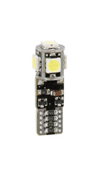 12/24V Led series - 5 Led SMD - (T10) - W2,1x9,5d - 20 pz - Scatola - Bianco - Doppia polarità - Resistenza incorporata