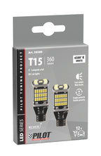 12V Led series - 45 Led SMD - (W16W) - W2,1x9,5d - 2 pz - Scatola - Bianco - Doppia polarità