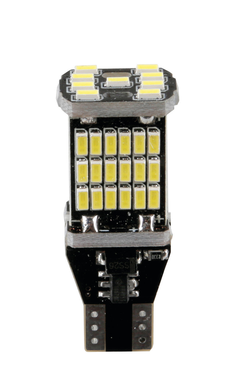 12V Led series - 45 Led SMD - (W16W) - W2,1x9,5d - 2 pz - Scatola - Bianco - Doppia polarità