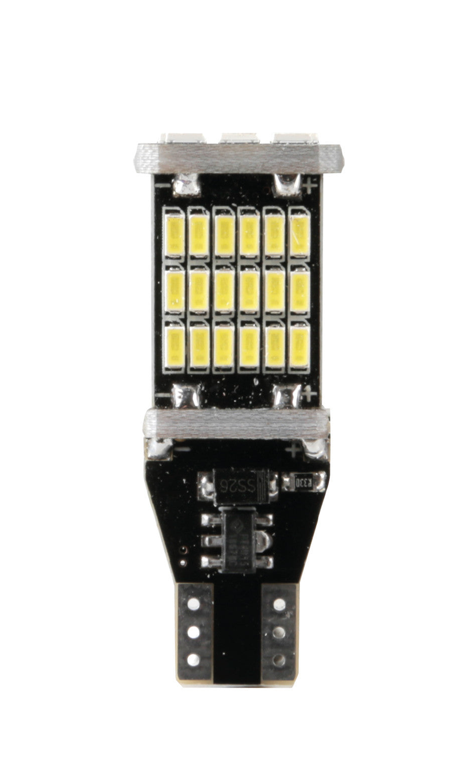 12V Led series - 45 Led SMD - (W16W) - W2,1x9,5d - 2 pz - Scatola - Bianco - Doppia polarità