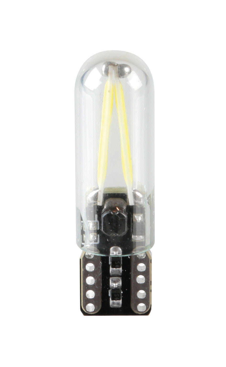 12/24V Led series - 2 Led COB - (T10) - W2,1x9,5d - 2 pz - Scatola - Bianco - Doppia polarità