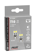12V Hyper-Led 12 - 4 SMD x 3 chips - (T10) - Bifocus - W2,1x9,5d - 2 pz - Scatola - Bianco - Doppia polarità - Resistenza incorporata