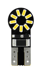 12V Hyper-Led 18 - 18 SMD x 1 chips - (T10) - W2,1x9,5d - 2 pz - Scatola - Bianco - Doppia polarità - Resistenza incorporata