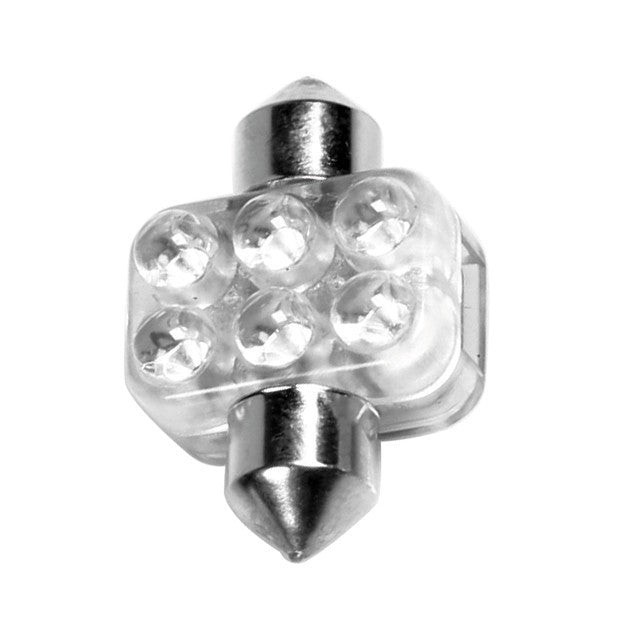 12V Led Series - 6 Led - 18x31 mm - SV8,5-8 - 1 pz - D/Blister - Blu