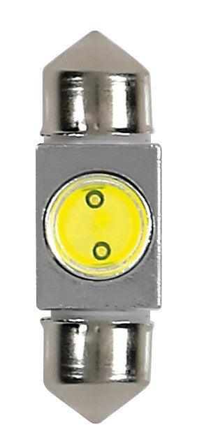 12V Led Series - 1 SMD x 2 chips - 10x31 mm - SV8,5-8 - 1 pz - Scatola - Bianco
