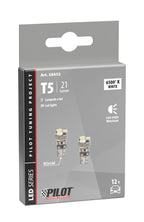 12V Hyper-Led 3 - 3 SMD x 1 chip - (T5) - W2x4,6d - 2 pz - Scatola - Bianco