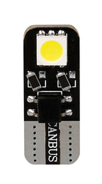 12V Hyper-Led 6 - 2 SMD x 3 chips - (T10) - Bifocus - W2,1x9,5d - 2 pz - Scatola - Bianco - Doppia polarità - Resistenza incorporata