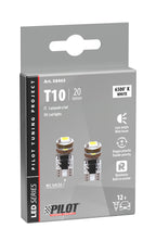 12V Hyper-Led 12 - 4 SMD x 3 chips - (T10) - Quadrifocus - W2,1x9,5d - 2 pz - Scatola - Bianco - Doppia polarità - Resistenza incorporata
