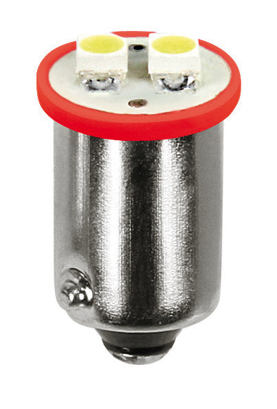 12V Hyper-Led 6 - 2 SMD x 3 chips - BA9s - 2 pz - D/Blister - Rosso