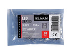 12/24V Mega-Led 9 - 1 Smd x 9 chips - (T10) - W2,1x9,5d - 20 pz - Busta - Bianco - Doppia polarità