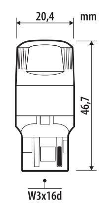 12V Ultra-Lumen Series - (WY21W) - W3x16d - 2 pz - Scatola - Arancio - Doppia polarità - Resistenza incorporata