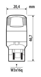 12V Ultra-Lumen Series - (WY21/5W) - W3x16q - 2 pz - Scatola - Arancio - Doppia polarità - Resistenza incorporata