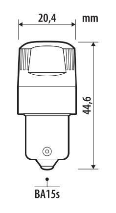12V Ultra-Lumen Series - (P21W) - BA15s - 2 pz - Scatola - Bianco - Doppia polarità - Resistenza incorporata