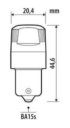 12V Ultra-Lumen Series - (P21W) - BA15s - 2 pz - Scatola - Bianco - Doppia polarità - Resistenza incorporata