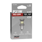 12/24V Pro-User Series - (P21W) - BA15s - 1 pz - Scatola - Bianco - Doppia polarità - Resistenza incorporata