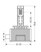 12/24V Lampade a Led per conversione fari Xenon - (D8S) - 35W - 2 pz - Scatola