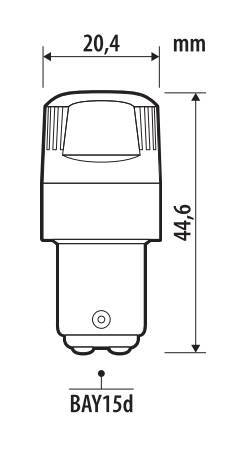 12V Ultra-Lumen Series - (P21/5W) - BAY15d - 2 pz - Scatola - Bianco - Doppia polarità - Resistenza incorporata