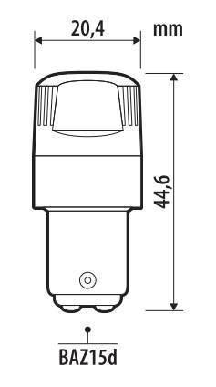12V Ultra-Lumen Series - (P21/4W) - BAZ15d - 2 pz - Scatola - Bianco - Doppia polarità - Resistenza incorporata