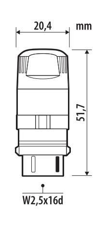 12V Ultra-Lumen Series - (P27W) - W2,5x16d - 2 pz - Scatola - Bianco - Doppia polarità - Resistenza incorporata