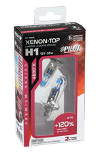 12V Lampada alogena Xenon Top +120% luce - H1 - 55W - P14,5s - 2 pz - Scatola