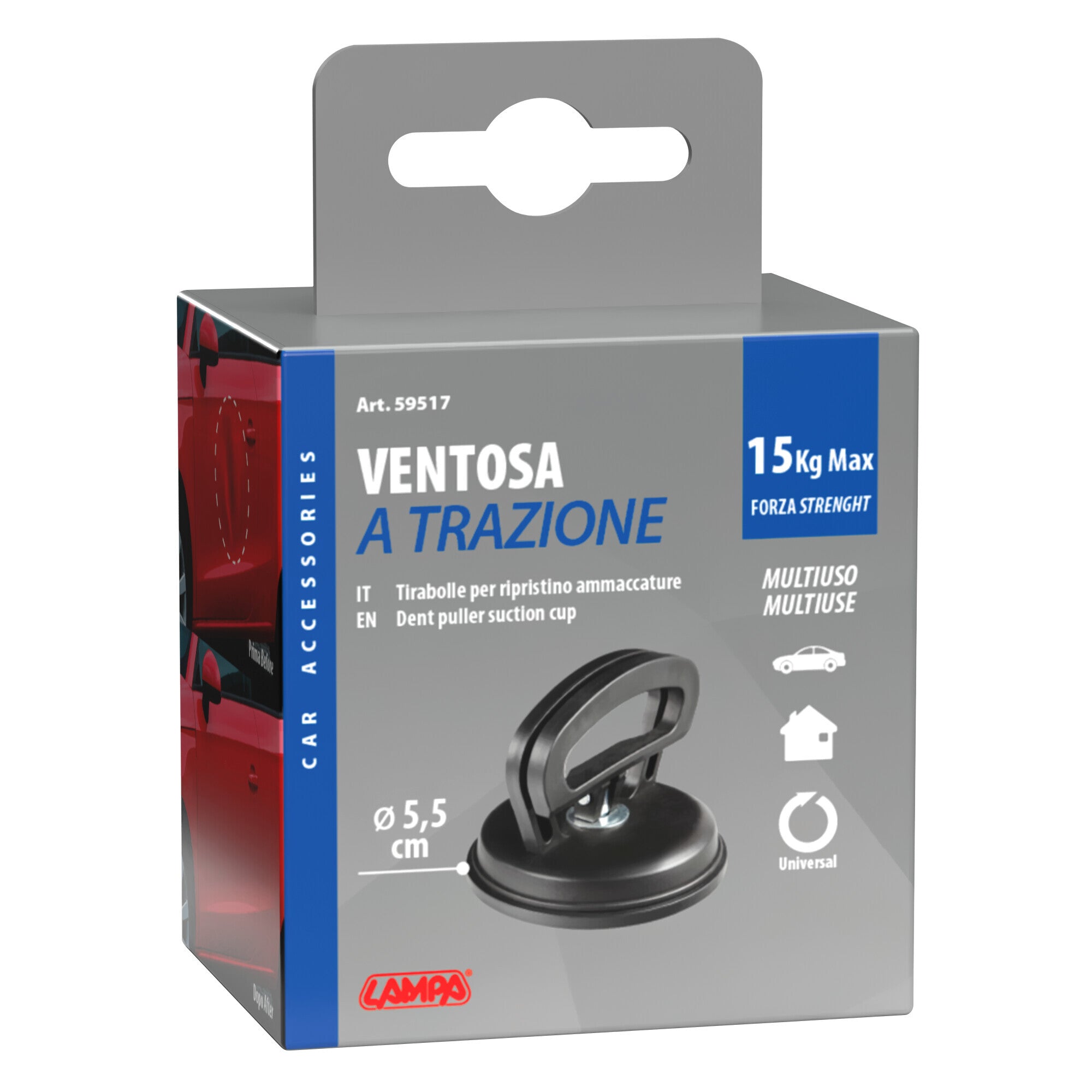 Ventosa a trazione per carrozzeria - S - Ø 5,5 cm