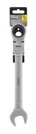 Chiave combinata con cricchetto snodato - 22 mm