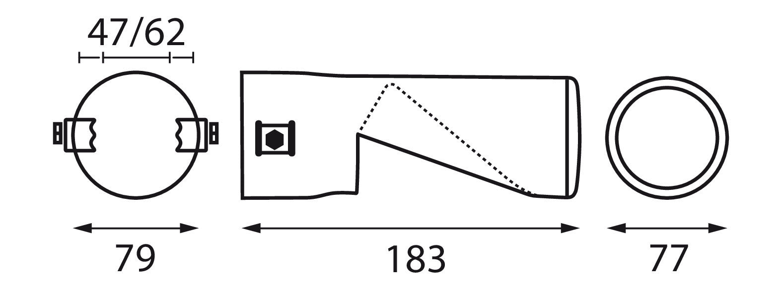 TS-71, terminale di scarico