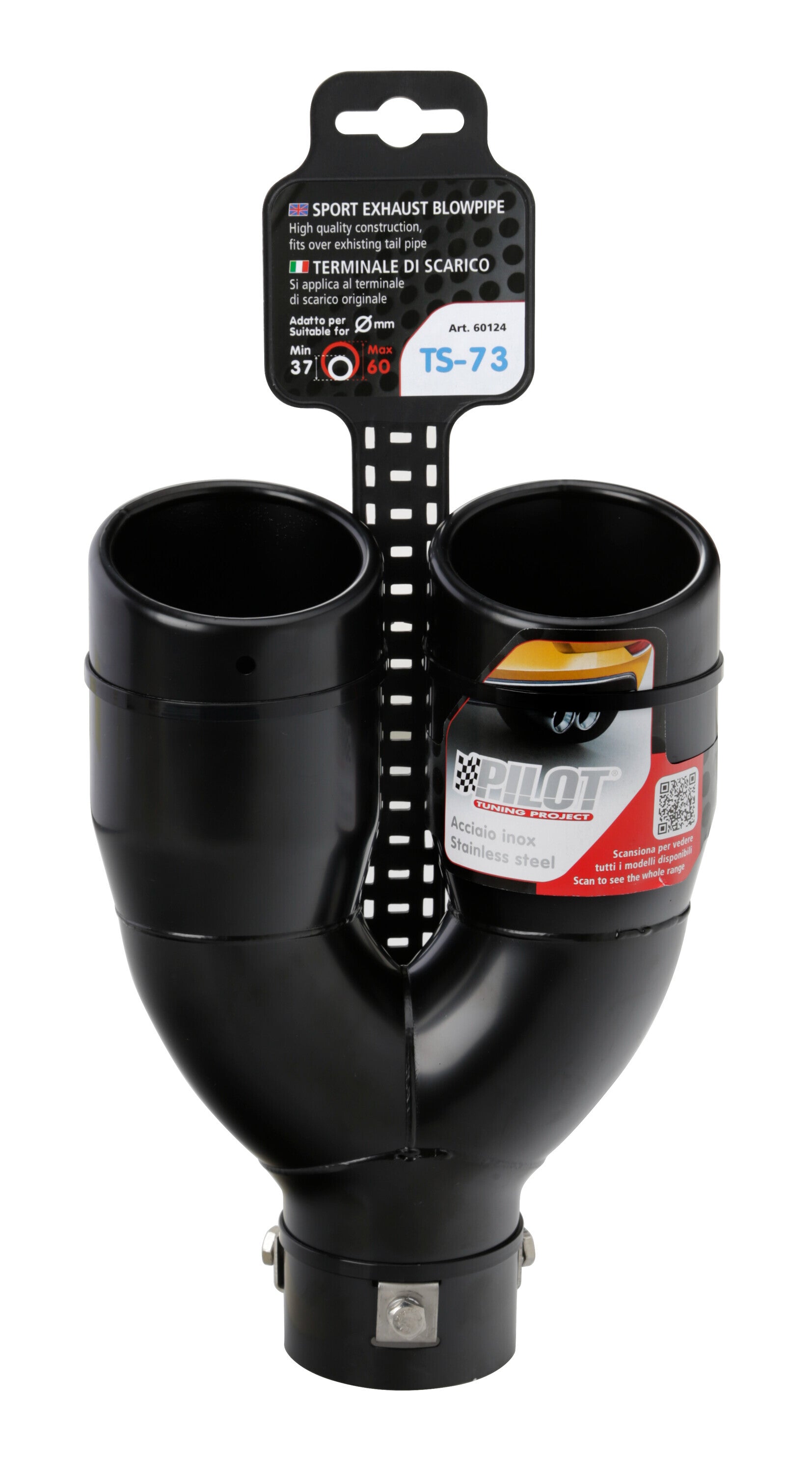 TS-73, terminale di scarico - Nero