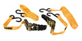 Pro-Safe, set 2 nastri tensori con cricchetto a doppio gancio “S” - 500 cm