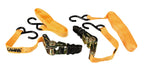 Pro-Safe, set 2 nastri tensori con cricchetto a doppio gancio “S” - 500 cm