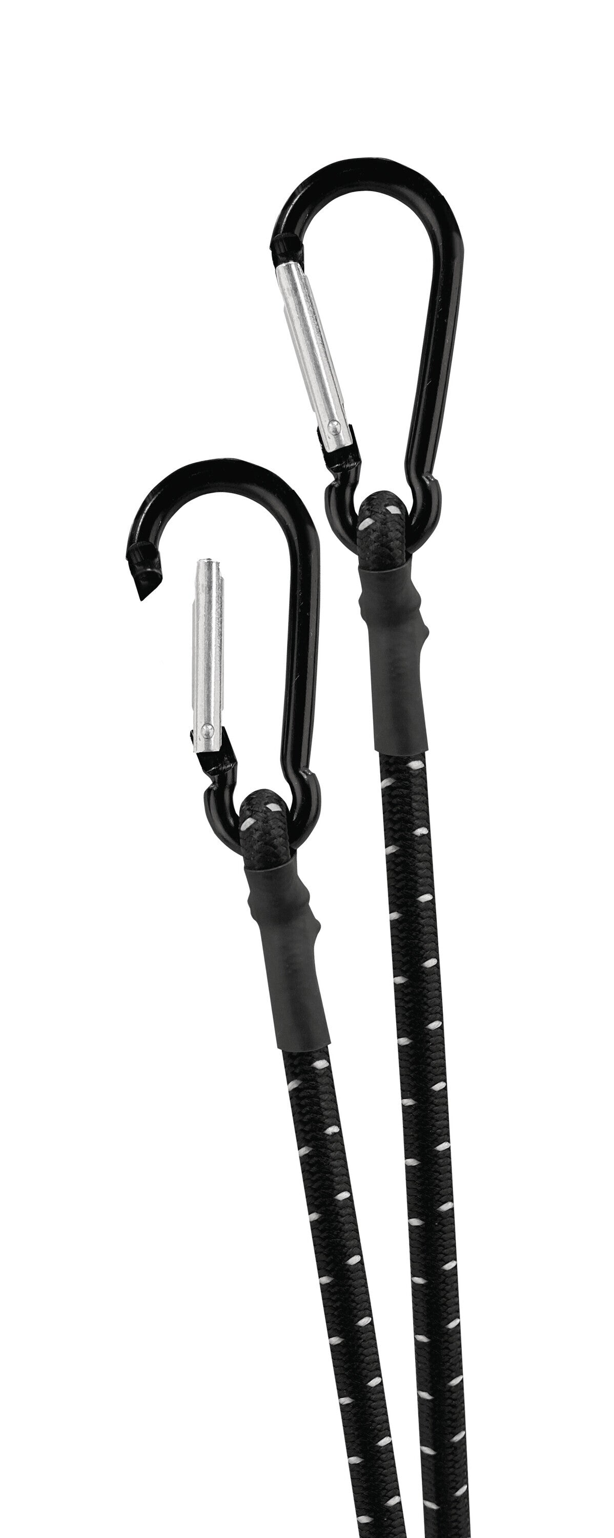 Snap-Hook, coppia corde elastiche con moschettoni in alluminio