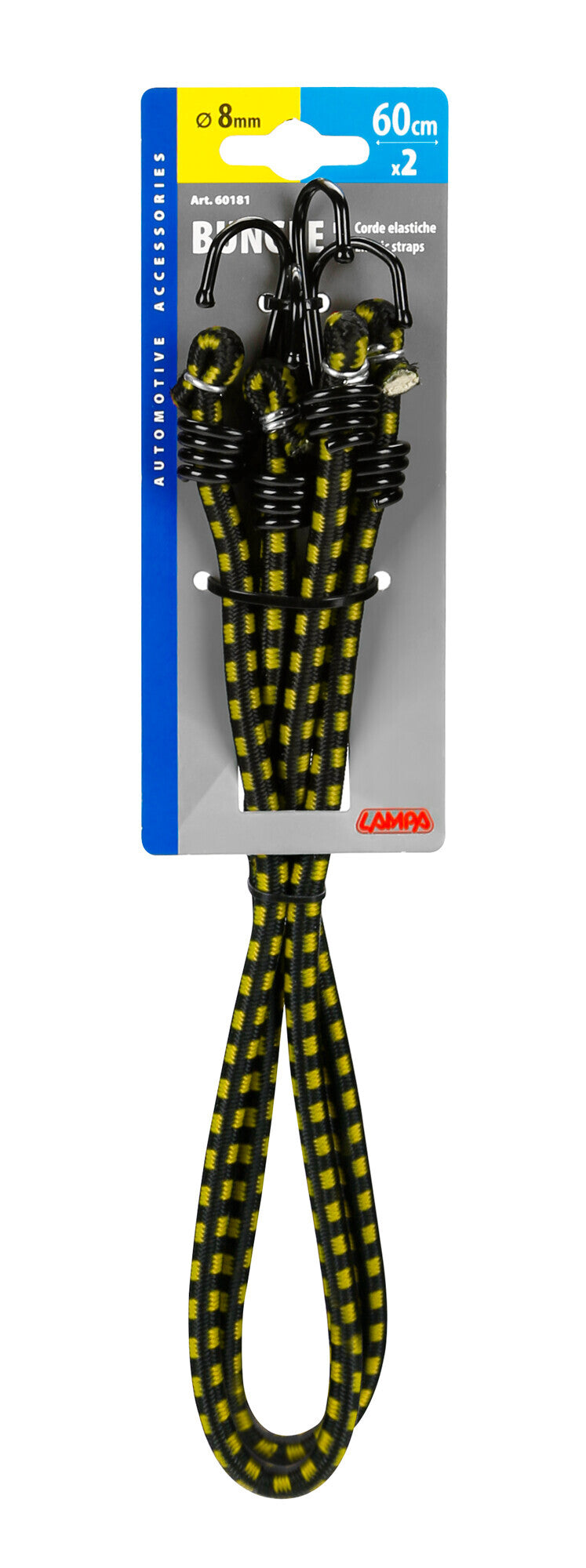 Corde elastiche slim - Ø 8 mm - 2x60 cm