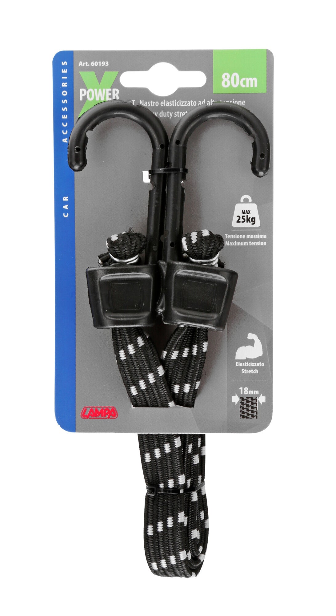 X-Power, nastro elasticizzato - 80 cm