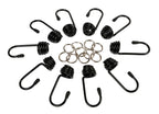 Set 10 ganci + morsetti - Ø 10 mm