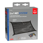 Net-System-2, doppia rete fermacarichi elasticizzata - 80x60 cm