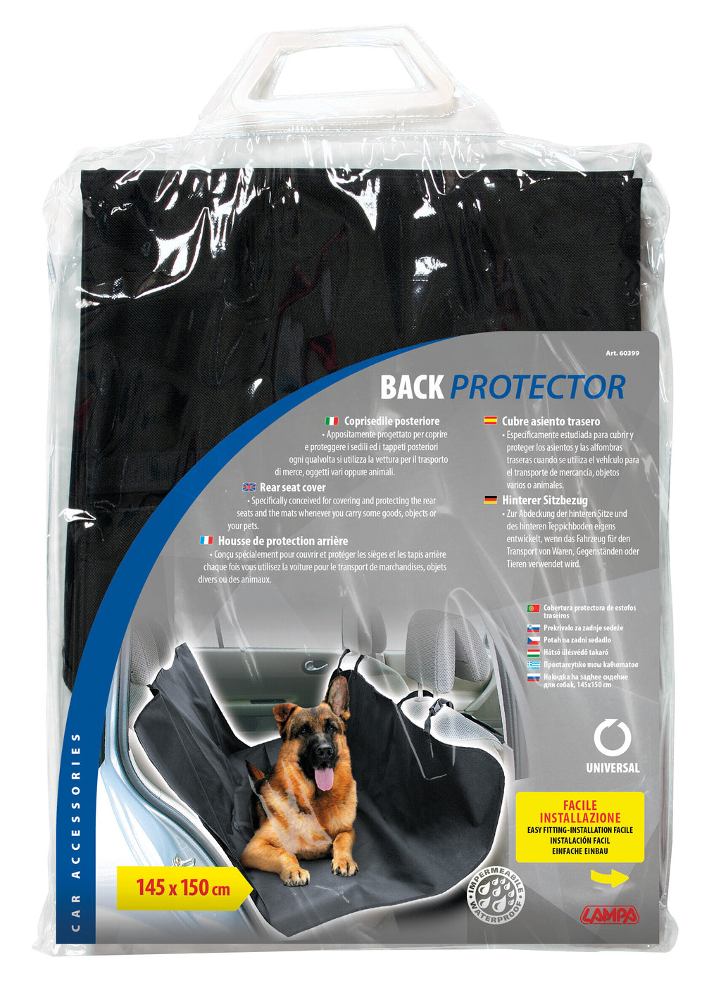 Back-Protector, Coprisedile e copritappeto posteriore