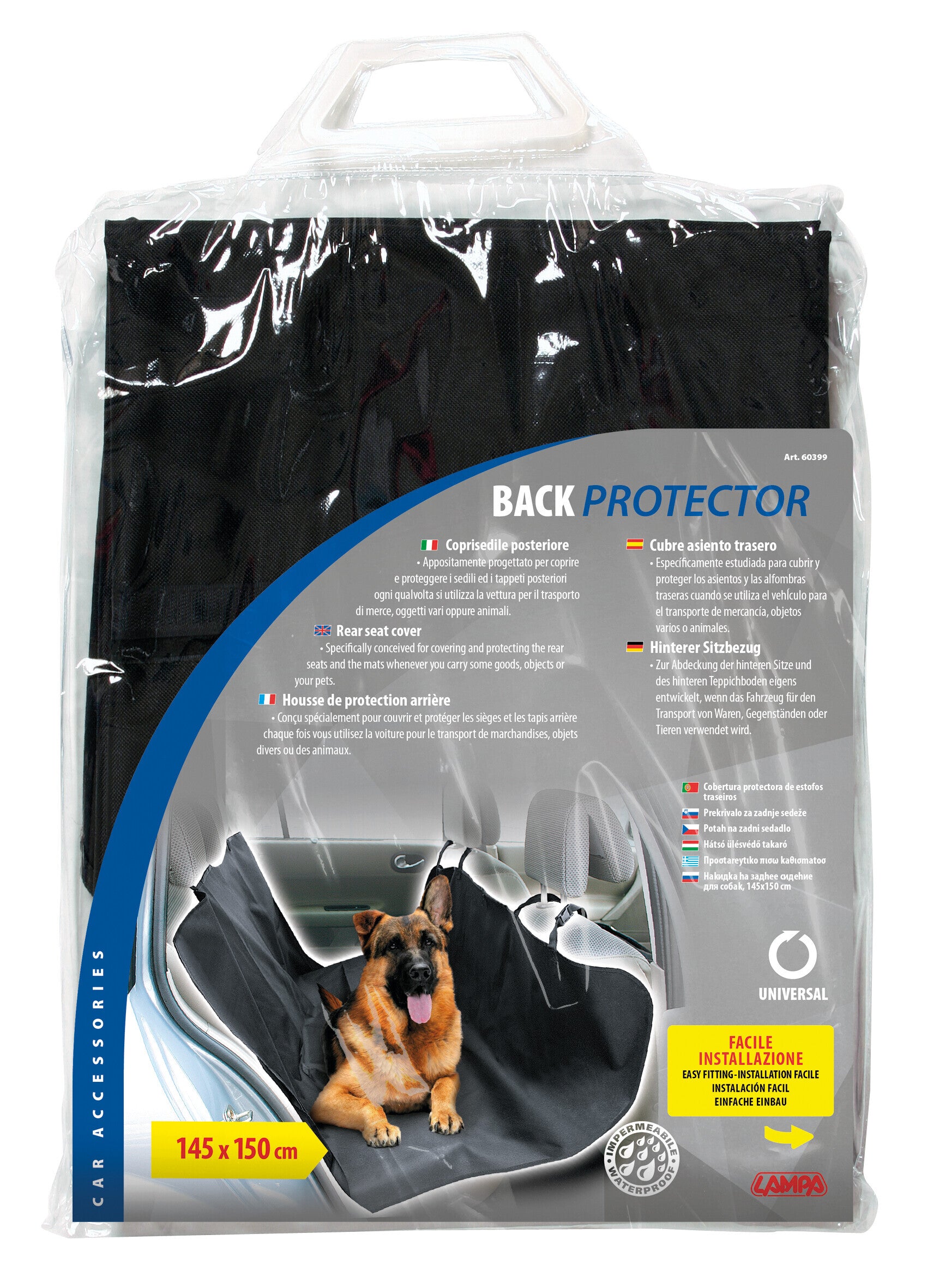 Back-Protector, Coprisedile e copritappeto posteriore