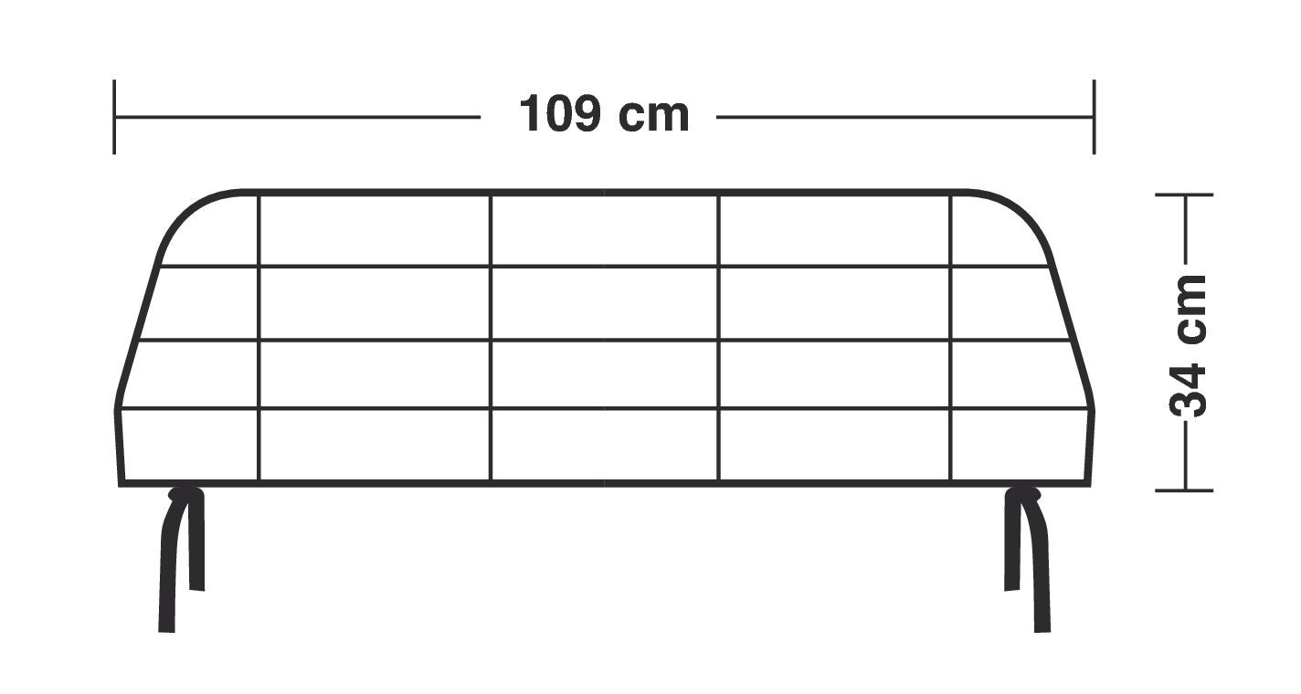 GRG-3, griglia divisoria in metallo cm 34x109